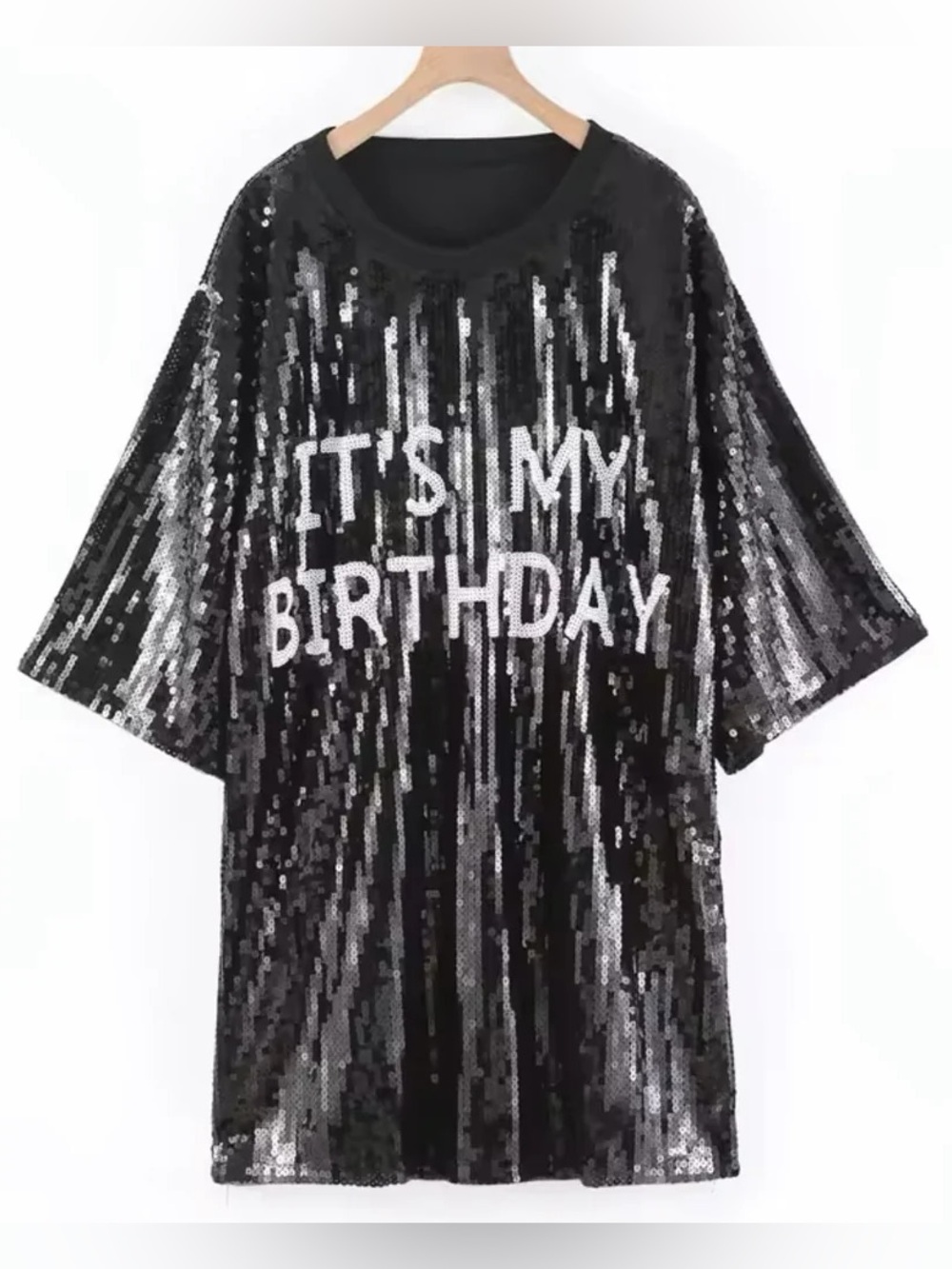 It's My Birthday Sparkly Sequin Dress